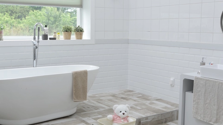 Serene White Bathroom Color